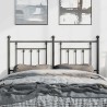 Tête de lit métal noir 150 cm 