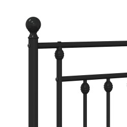 Tête de lit métal noir 150 cm 