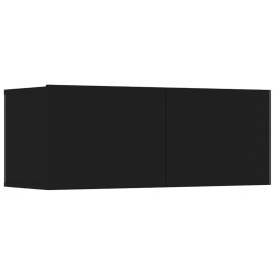 Ensemble de meubles TV 5 pcs Noir Bois d'ingénierie 