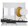 Kit de studio photo avec éclairage toile de fond et réflecteur 