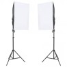Kit de studio photo avec éclairage toile de fond et réflecteur 