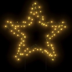 Décoration lumineuse étoile de Noël avec piquets 115 LED 85 cm 