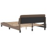 Cadre de lit sans matelas cappuccino 120x200 cm similicuir 