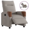 Fauteuil inclinable électrique Taupe Tissu 