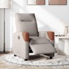 Fauteuil inclinable électrique Taupe Tissu 