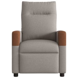 Fauteuil inclinable électrique Taupe Tissu 