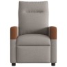 Fauteuil inclinable électrique Taupe Tissu 