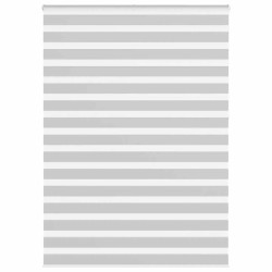 Store zèbre gris clair largeur du tissu 155,9 cm polyester 