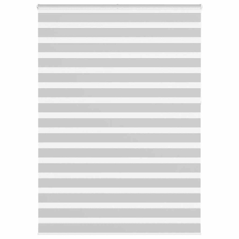Store zèbre gris clair largeur du tissu 155,9 cm polyester 