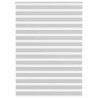 Store zèbre gris clair largeur du tissu 155,9 cm polyester 