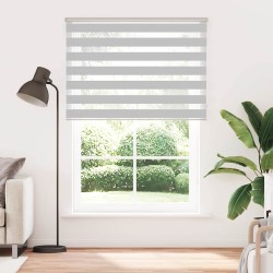 Store zèbre gris clair largeur du tissu 155,9 cm polyester 