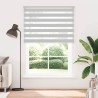 Store zèbre gris clair largeur du tissu 155,9 cm polyester 