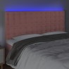 Tête de lit à LED Rose 160x5x118/128 cm Velours 