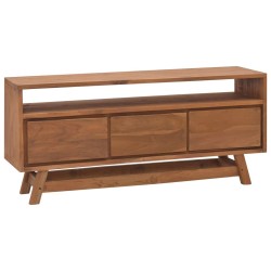 Meuble TV 110x30x50 cm Bois de teck massif 