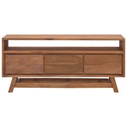 Meuble TV 110x30x50 cm Bois de teck massif 