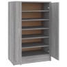 Meuble à chaussures Sonoma gris 60x35x92 cm Bois d'ingénierie 