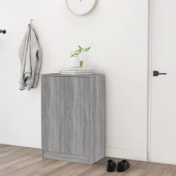 Meuble à chaussures Sonoma gris 60x35x92 cm Bois d'ingénierie 