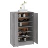 Meuble à chaussures Sonoma gris 60x35x92 cm Bois d'ingénierie 
