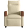 Fauteuil inclinable électrique Crème Tissu 