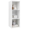 Meuble TV mural Blanc 37x37x107 cm Bois d’ingénierie 