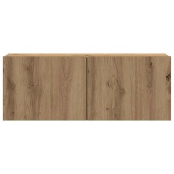 Meubles TV muraux 4 pcs chêne artisanal bois d'ingénierie 