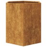 Jardinière hexagone 46x40x45 cm acier résistant aux intempéries 