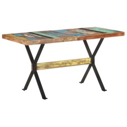 Table à manger 140x70x76 cm Bois de récupération massif 