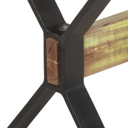 Table à manger 140x70x76 cm Bois de récupération massif 