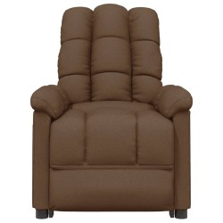 Fauteuil inclinable électrique Marron Tissu 