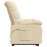 Fauteuil inclinable électrique Crème Tissu 