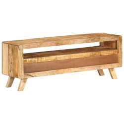 Meuble TV 110x30x40 cm Bois massif de manguier 