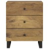 Table de chevet 50x33x62 cm Bois de manguier et d'ingénierie 