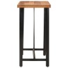Table de bar 110x55x107 cm bois massif d'acacia et fer 