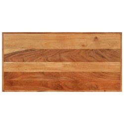 Table de bar 110x55x107 cm bois massif d'acacia et fer 