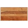 Table de bar 110x55x107 cm bois massif d'acacia et fer 