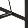 Table de bar 110x55x107 cm bois massif d'acacia et fer 