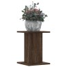 Supports pour plantes 2 pcs chêne marron bois d'ingénierie 