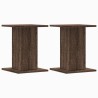 Supports pour plantes 2 pcs chêne marron bois d'ingénierie 