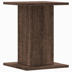 Supports pour plantes 2 pcs chêne marron bois d'ingénierie 