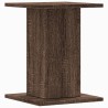 Supports pour plantes 2 pcs chêne marron bois d'ingénierie 