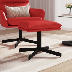 Repose-pied Rouge bordeaux 60x60x36 cm Similicuir 