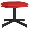 Repose-pied Rouge bordeaux 60x60x36 cm Similicuir 