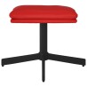 Repose-pied Rouge bordeaux 60x60x36 cm Similicuir 