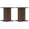 Supports de haut-parleurs 2 pcs chêne marron bois d'ingénierie 