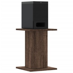 Supports de haut-parleurs 2 pcs chêne marron bois d'ingénierie 