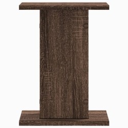 Supports de haut-parleurs 2 pcs chêne marron bois d'ingénierie 
