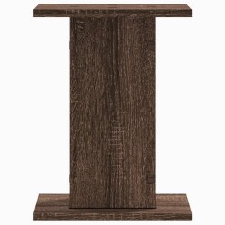 Supports de haut-parleurs 2 pcs chêne marron bois d'ingénierie 