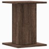 Supports de haut-parleurs 2 pcs chêne marron bois d'ingénierie 