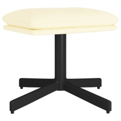 Repose-pied Crème 60x60x36 cm Similicuir 
