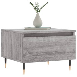 Table basse sonoma gris 50x46x35 cm bois d'ingénierie 